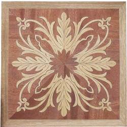 PL-505-S (Floral Square)| Hardwood Panel Inlay